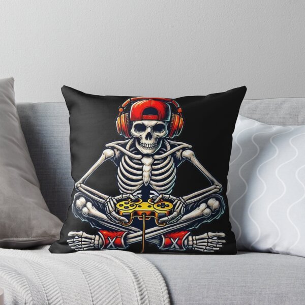 Item preview, Halloween Skeleton Gamer Video Gaming Boys Men Kids Teess designed and sold by SztylishDesigns.
