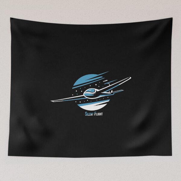 Item preview, Silent Flight Glider Plane Pilot Sailplane aerial floating soaring designed and sold by These_Prints.