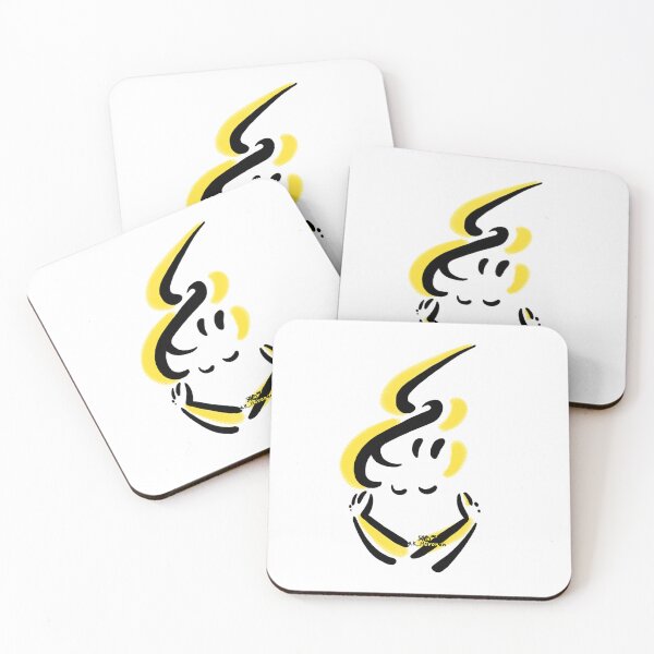Item preview, Self hug Drawing black and yellow designed and sold by AK-Hevonen.