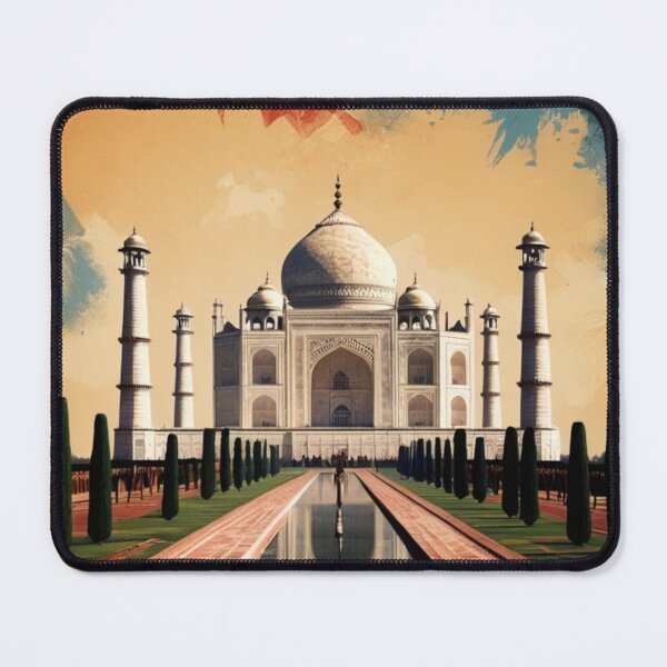 Item preview, 001 Vintage Taj Mahal, India Poster Design designed and sold by Alexis Art Collection.
