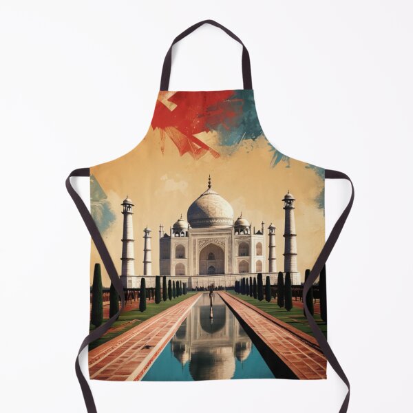 Item preview, 001 Vintage Taj Mahal, India Poster Design designed and sold by Alexis Art Collection.