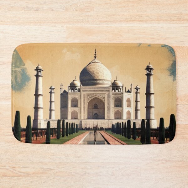 Item preview, 001 Vintage Taj Mahal, India Poster Design designed and sold by Alexis Art Collection.
