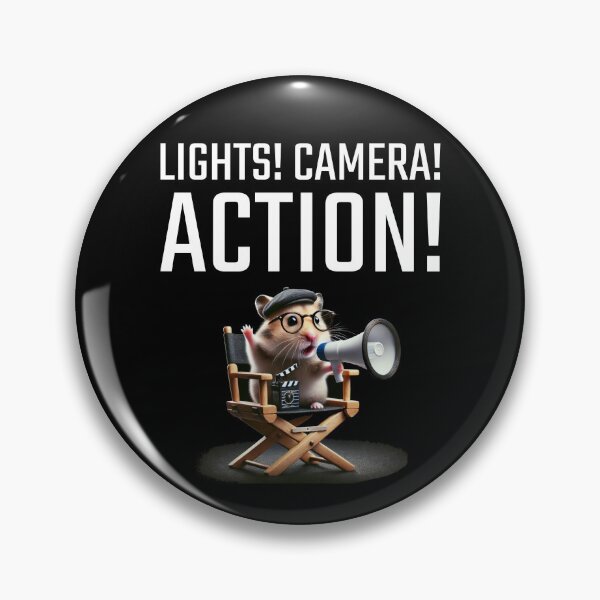 Item preview, Lights Camera Action Hamster Director designed and sold by Me-Meme.