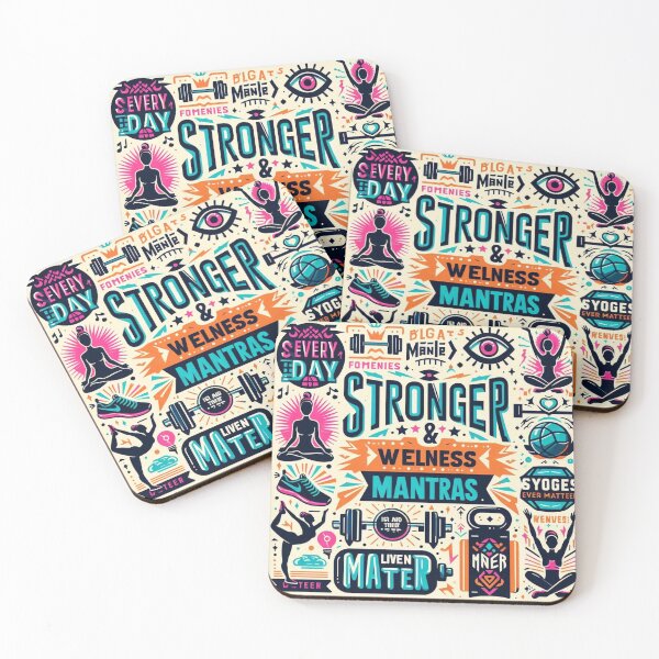 Item preview, "Empowering Fitness Mantras for Strength & Wellness" designed and sold by ayushsri.
