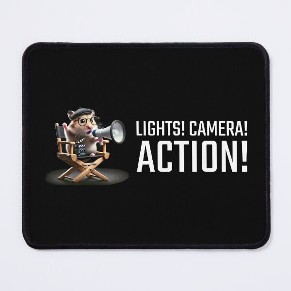 Item preview, Lights Camera Action Hamster Director designed and sold by Me-Meme.