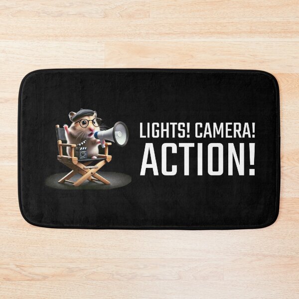 Item preview, Lights Camera Action Hamster Director designed and sold by Me-Meme.