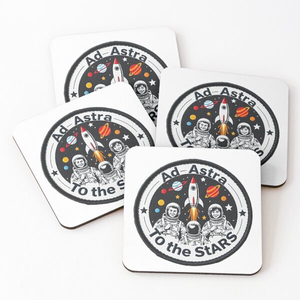 Item preview, Lets go to the stars (Ad Astra Mission Patch version 4) designed and sold by jnxyz.