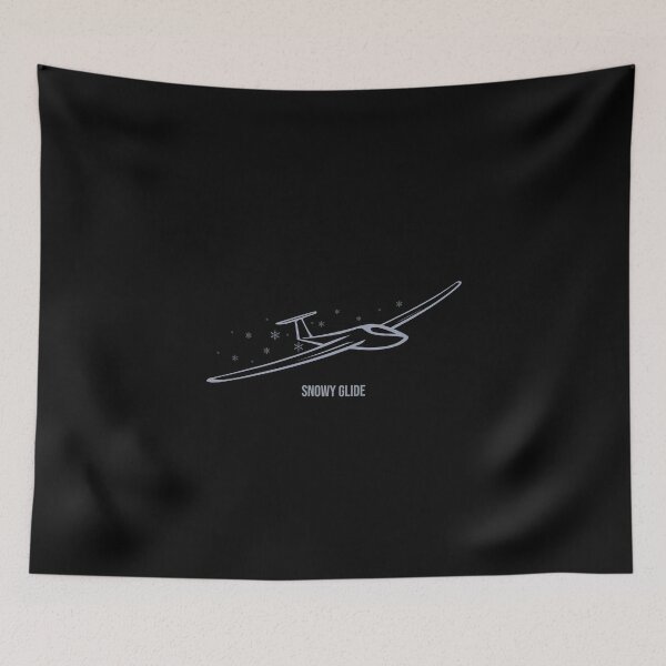 Item preview, Snowy Glide  Glider Plane Pilot Sailplane aerial floating soaring designed and sold by These_Prints.