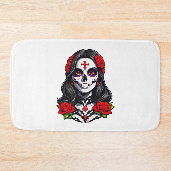 Item preview, Day of the Dead Gothic Rose Queen designed and sold by Bunmigraphics .