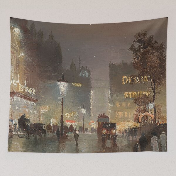 Item preview, Piccadilly circus and the Empire Leicester Square - George Hyde Pownall designed and sold by Vintage Designs +.