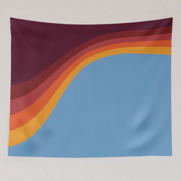Item preview, Vintage Brown, Yellow, Rusty Orange Retro Wave Pattern designed and sold by murraymont.