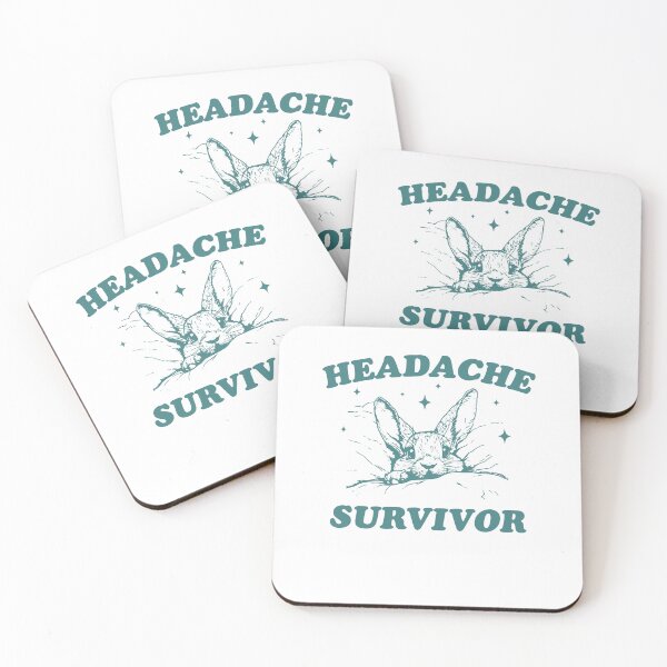Item preview, Headache Survivor Funny Retro Bunny designed and sold by LoveMingle.