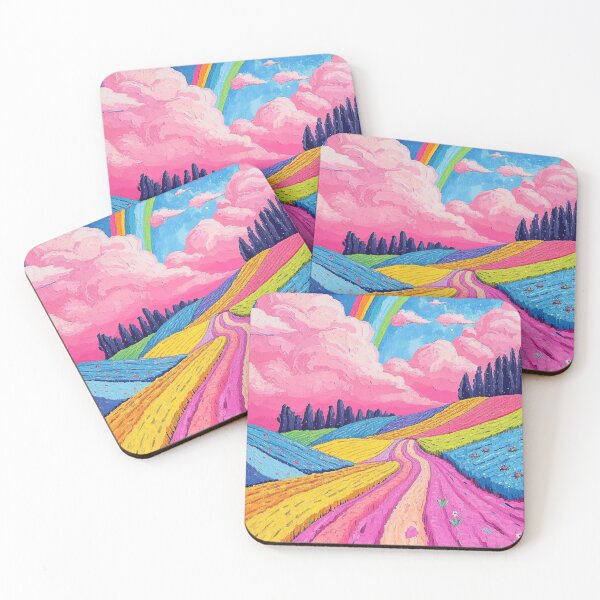 Item preview, 24x36 Art - Pink Clouds In Umbrella World designed and sold by GrinGalore.