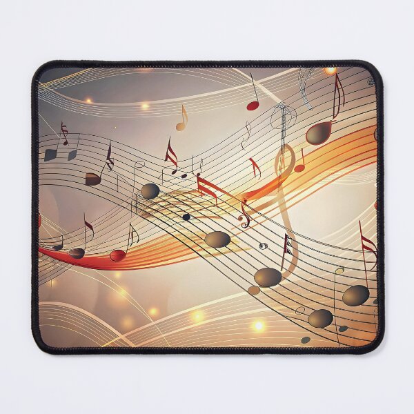 Item preview, Vibrant Music Notes Flowing Colorful Waves Rhythm Harmony Composition designed and sold by Rostislav Bouda.