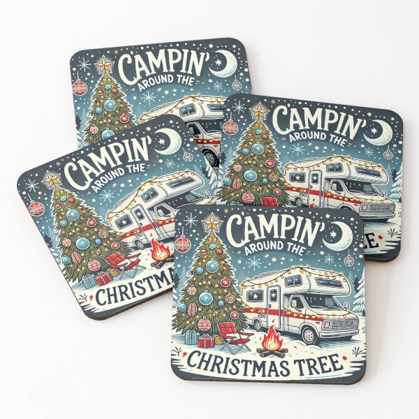 Item preview, Camping around the Christmas Tree designed and sold by papanika.