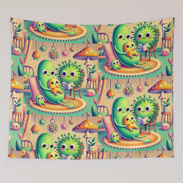 Item preview, Microbes Caring for Baby Microbiota in Nursery Fun designed and sold by AdoraSticks.