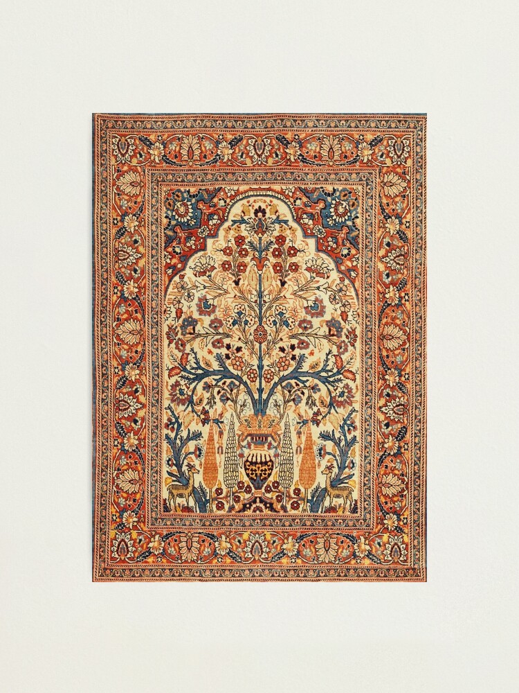 Tabriz Tree of Life Persian Rug Print | Photographic Print