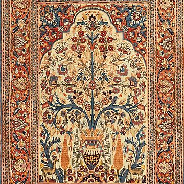Tabriz Tree of Life Persian Rug Print | Canvas Print