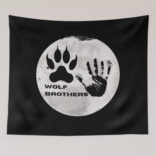 Item preview, Wolf brothers, wild friends designed and sold by aggiesArt.