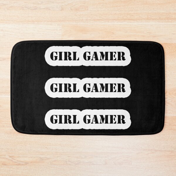 Item preview, Girl Gamer Words x 3 Black Text on White Background designed and sold by Beachy.