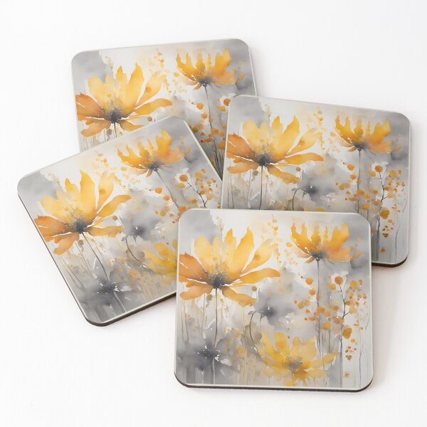 Item preview, Elegant  Florals Pattern Romantic   Autumn Colors,  Fall Vibes, Yellow Pattern Watercolor designed and sold by KolorellaS.