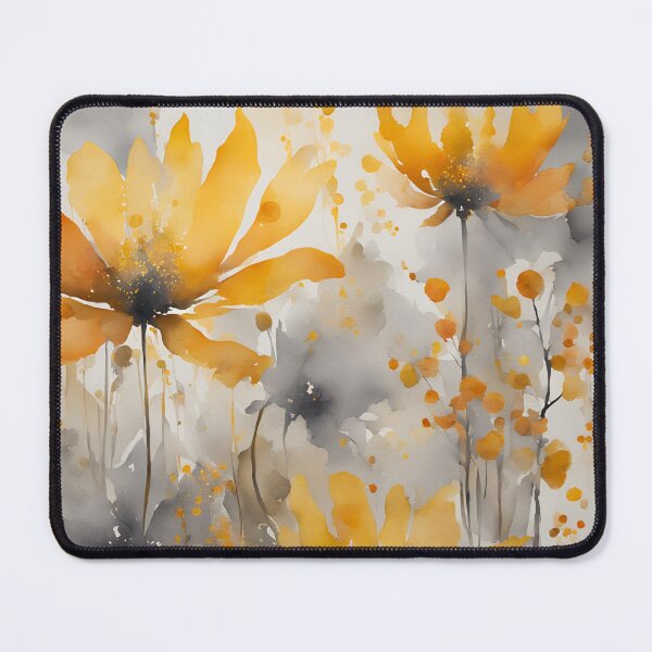 Item preview, Elegant Florals Pattern Romantic Autumn Colors, Fall Vibes, Yellow Pattern Watercolor designed and sold by KolorellaS.