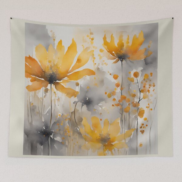 Item preview, Elegant  Florals Pattern Romantic   Autumn Colors,  Fall Vibes, Yellow Pattern Watercolor designed and sold by KolorellaS.