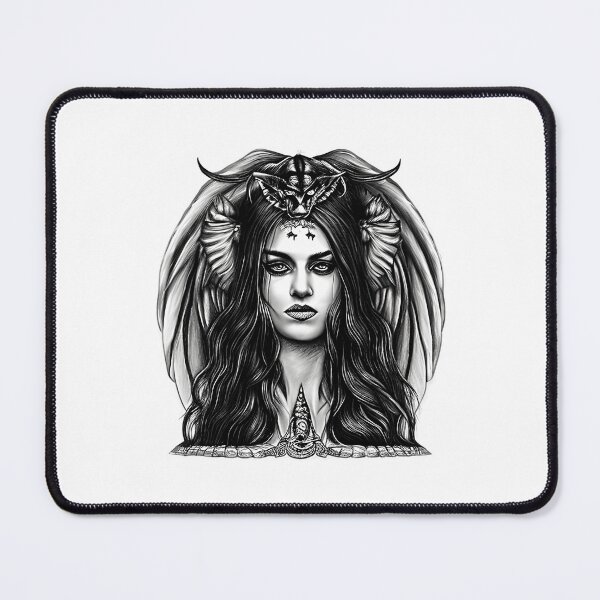 Item preview, Lilith: Gothic Goddess of Demons and Vampires - Dark Feminine Power T-Shirt & Home Decor designed and sold by Earth Nature Creations.