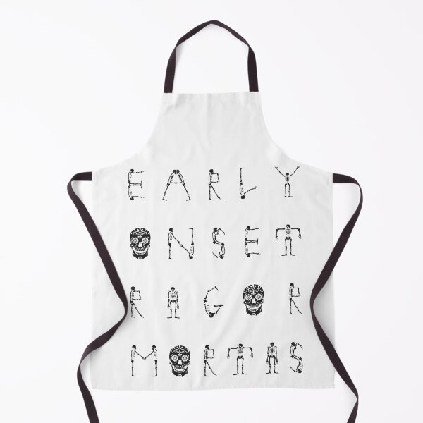 Item preview, Early Onset Rigor Mortis (black on white) designed and sold by Covengirl666.