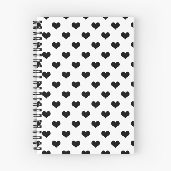 Item preview, Inverse Black and White Hearts Pattern Design designed and sold by PatternTitan.