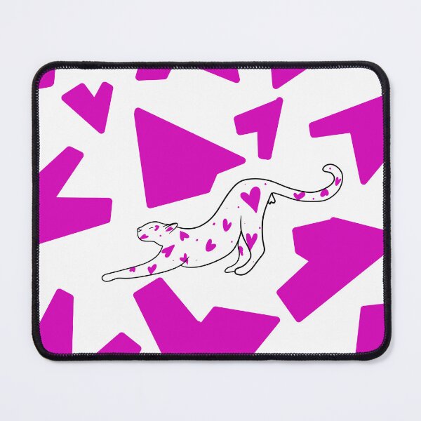 Item preview, Leopard in a pink heart.Leopard sipping. A leopard doing yoga in a pink heart  designed and sold by Valeripva.