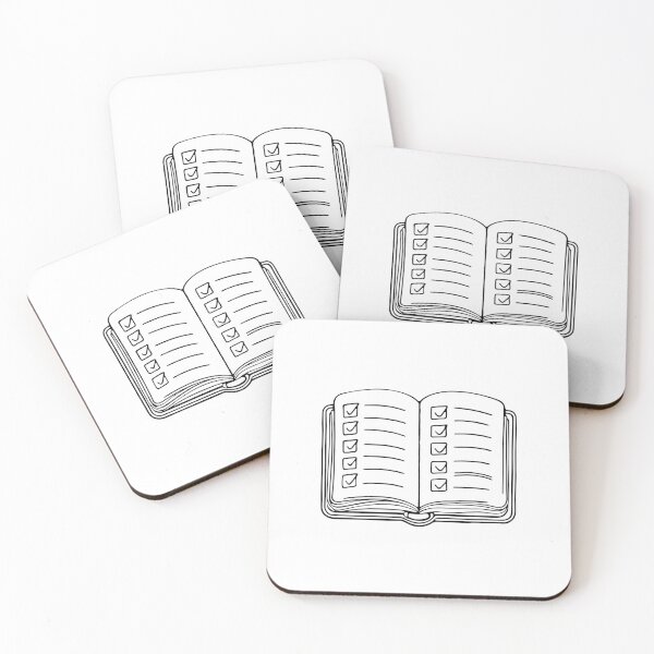 Item preview, Illustration of an agenda book filled with checklist designed and sold by rasagamastore.