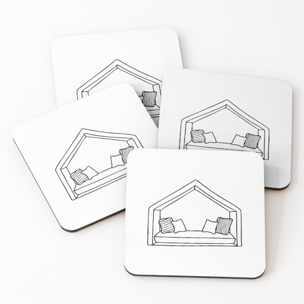 Item preview, alcove filled with cushions in a cozy room designed and sold by rasagamastore.
