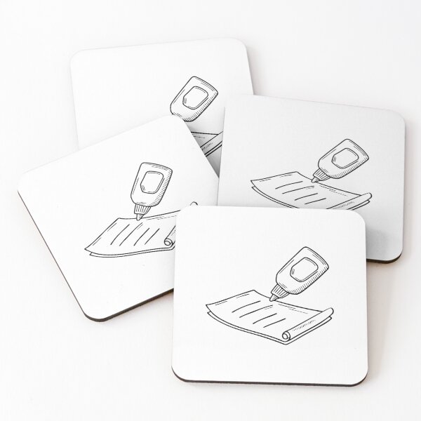 Item preview, an adhesive being applied to paper designed and sold by rasagamastore.