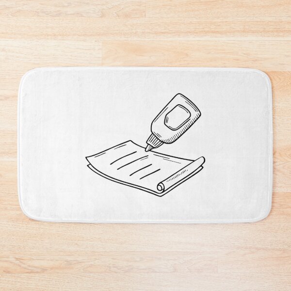 Item preview, an adhesive being applied to paper designed and sold by rasagamastore.