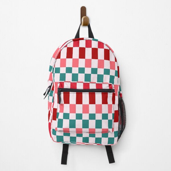 Item preview, Christmas colors Checkered Stripes  designed and sold by lamaddalena.