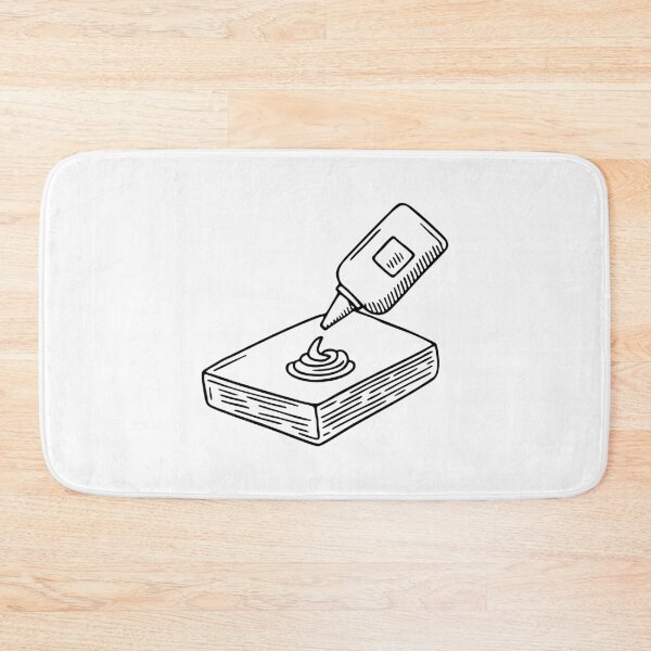 Item preview, an adhesive being applied to paper designed and sold by rasagamastore.