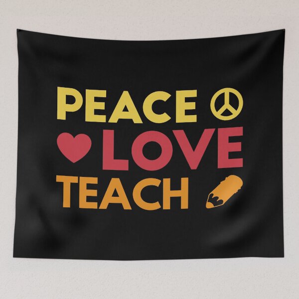 Item preview, Peace Love Teach I designed and sold by Lemon Pepper.