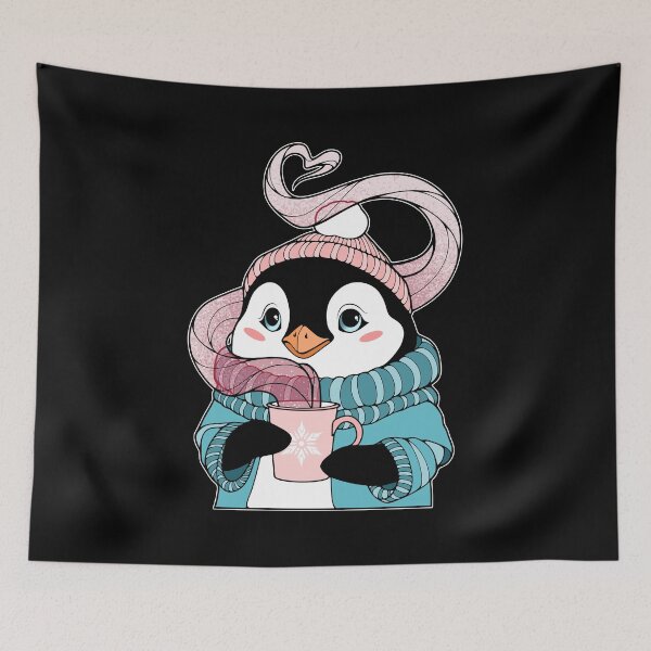 Item preview, Cozy Kawaii Penguin at Tea Time designed and sold by ObsidianDaz.