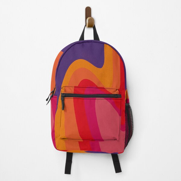 Item preview, Apricot, Magenta, Dark Purple Retro Wave Pattern designed and sold by murraymont.