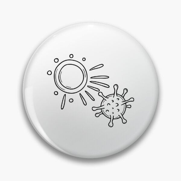 Item preview, an antibody attacking a virus in a microscopic scene designed and sold by rasagamastore.