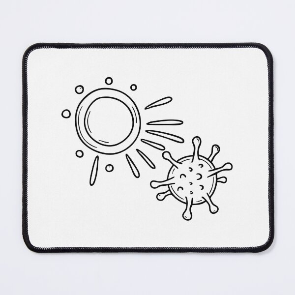 Item preview, an antibody attacking a virus in a microscopic scene designed and sold by rasagamastore.