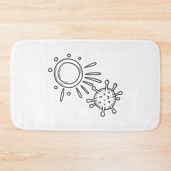 Item preview, an antibody attacking a virus in a microscopic scene designed and sold by rasagamastore.