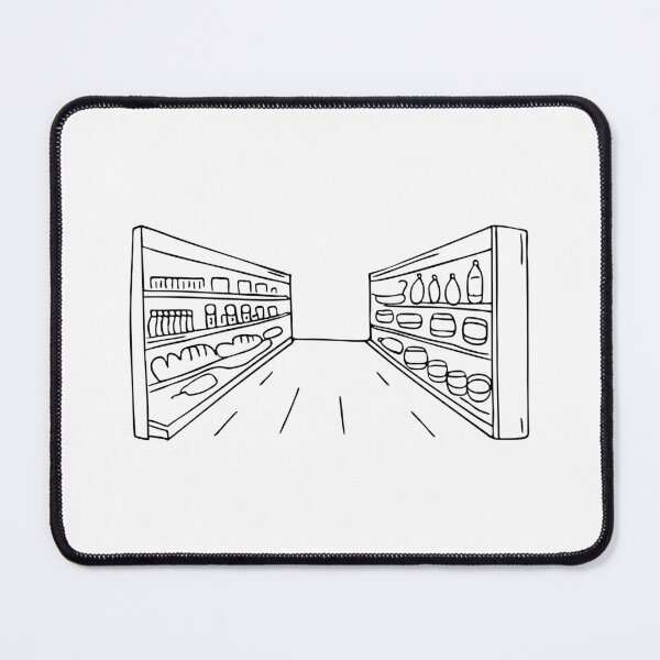 Item preview, an aisle in a grocery store filled with items designed and sold by rasagamastore.