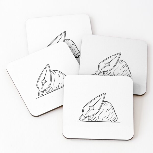 Item preview, Illustration of an arrowhead resting on a rock designed and sold by rasagamastore.