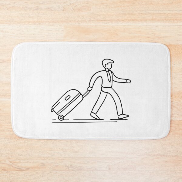 Item preview, an attache case being carried through an airport designed and sold by rasagamastore.