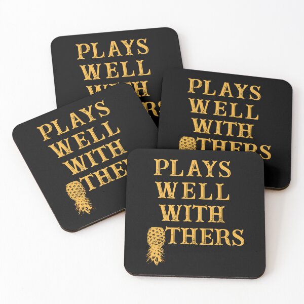 Item preview, Plays Well With Others Funny Swinger Quote designed and sold by CreativeTwins.