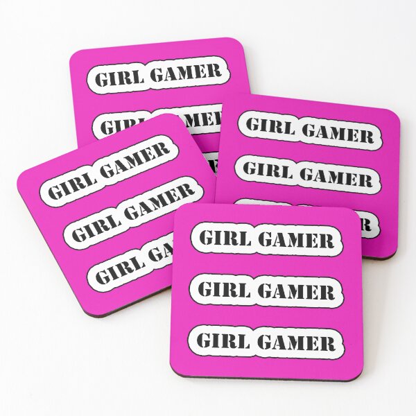 Item preview, Girl Gamer Words x 3 Black Text on White Background with Black Outline designed and sold by Beachy.