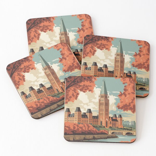 Item preview, Ottawa Vintage Travel Poster designed and sold by TravelerRat.