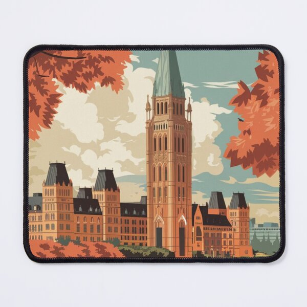 Item preview, Ottawa Vintage Travel Poster designed and sold by TravelerRat.